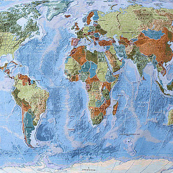Гобеленовое панно «Карта мира»